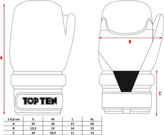Отворени ръкавици “Glossy Block ITF” – TOP TEN