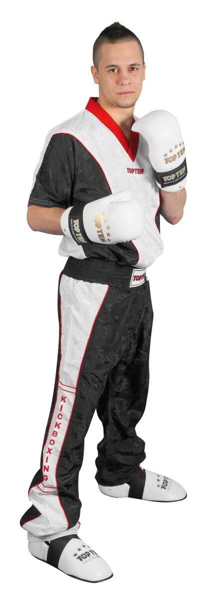 Тениска с V-образно деколте “Kickboxing” – TOP TEN